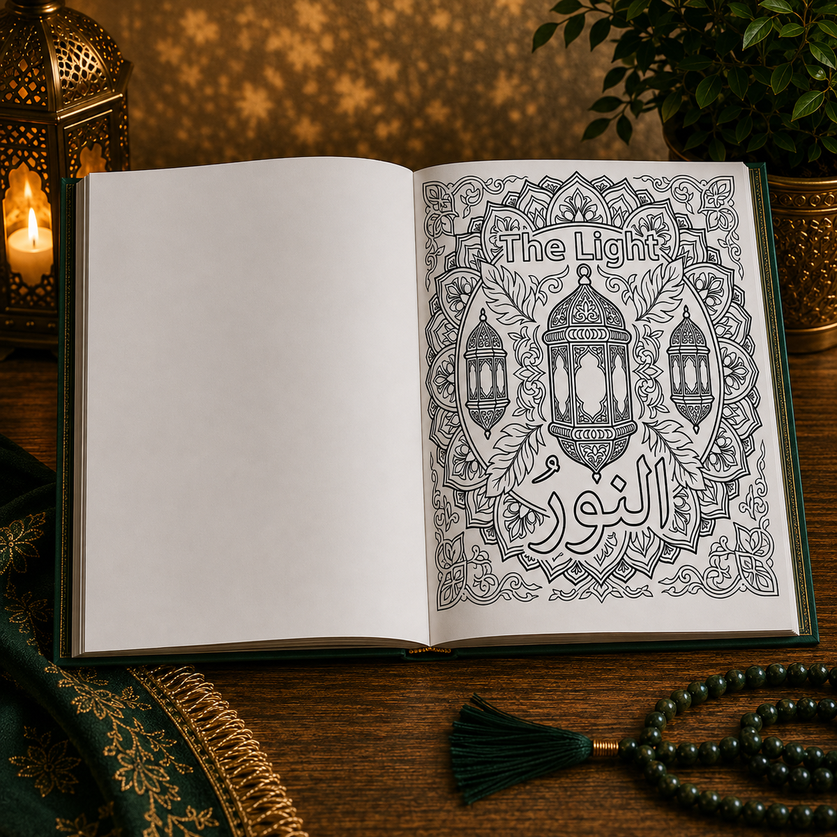 The Majestic 99 Names of Allah Colouring Book