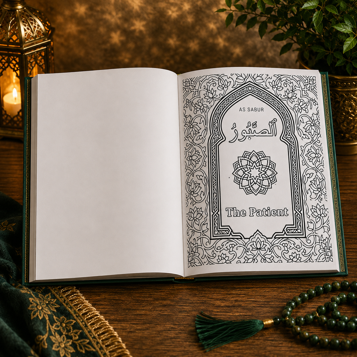 The Majestic 99 Names of Allah Colouring Book