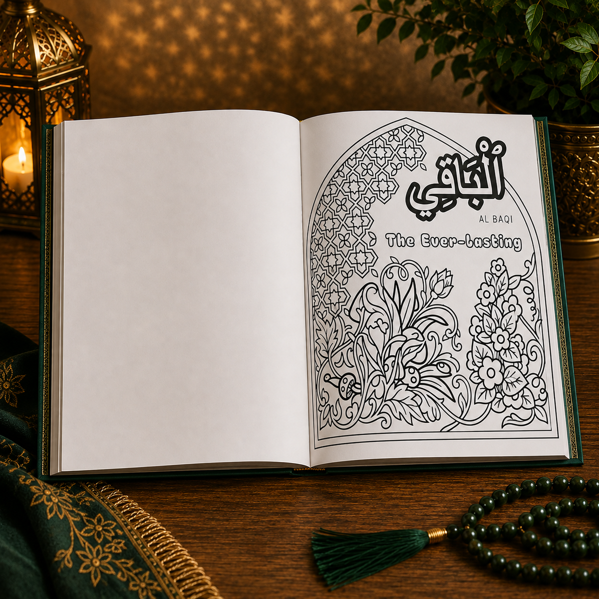 The Majestic 99 Names of Allah Colouring Book